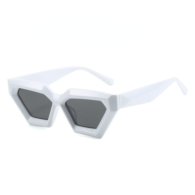Wholesale Diamond Thick Frame Cat's Eye Sunglasses for Men and Women